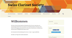 Desktop Screenshot of clarinetsociety.ch