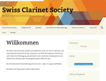 Tablet Screenshot of clarinetsociety.ch